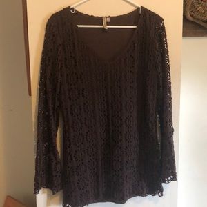 Long brown Dress shirt , never worn!